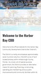 Mobile Screenshot of harborbaycdd.org